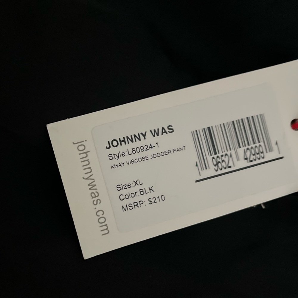 Johnny Was Jades Black Jogger Pants XL - Picture 14 of 14